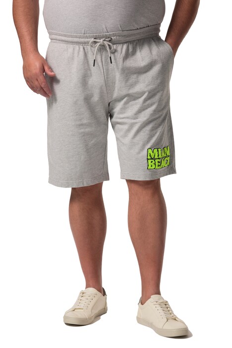 Teplákové bermudy Men+, neonový potisk, elastický pas, do 8XL