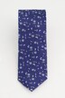 Silkeslips, blomstermønster, business, ekstra langt, 7,5 cm bredt