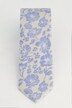 Silkeslips, business, blomstret, ekstra langt, 7,5 cm bredt