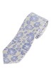 Hedvábná kravata, kolekce business, květovaná, extra dlouhá, šířka 7,5 cm