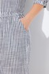 Coastal Stripe Linen Blend Elastic Waist Culottes