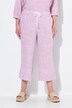 Culotte Rose van linnenmix, strepen, wijde pijpen, elastische tailleband