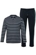 Pyžamo Men+, břišní střih, dvojdílné, henley s dlouhými rukávy, dlouhé kalhoty, Modern střih, do 8XL