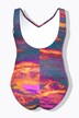 Costume da bagno senza coppe con scollo a V e materiale riciclato