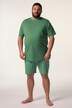 Men+ pysjamas, mønstret T-skjorte, shorts, opptil 8 XL