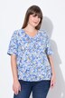T-shirt, elastische zoom, V-hals, halve mouwen