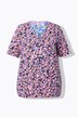 T-shirt, elastische zoom, V-hals, halve mouwen