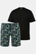 Men+ pijama, camiseta, pantalones cortos estampados, hasta la 8 XL