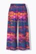 Pantalon palazzo, jambe large et droite, taille élastique