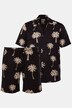 JP1880 pyjama, loungewear, twee-delige set, print all-over, shirt met Cubaanse kraag, tot 8XL