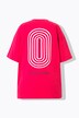T-shirt, oversized, cirkelprint, halve mouw