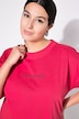 T-shirt, oversized, cirkelprint, halve mouw