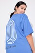 Herreskjorte, oversized, bueprint, halvermet
