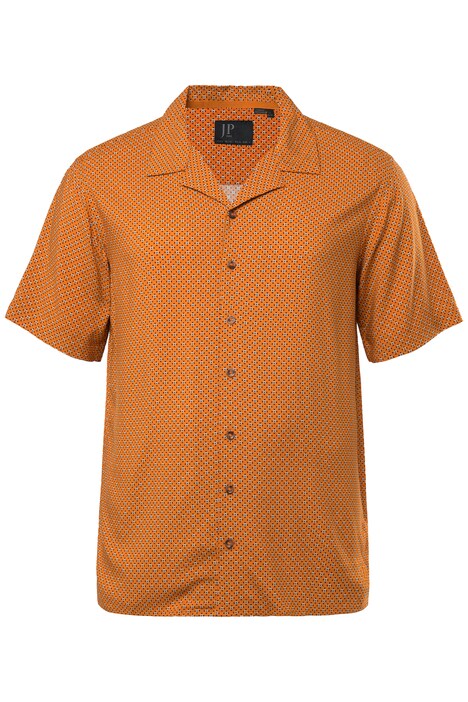 Košile JP1880, krátké rukávy, plošný potisk, Cuba límeček, do 8XL