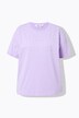 Camiseta, oversize, abalorios, media manga