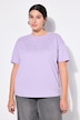 Camiseta, oversize, abalorios, media manga