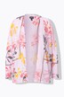 Gebreid vest, bloemen, zonder sluiting, lange mouwen
