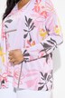 Gebreid vest, bloemen, zonder sluiting, lange mouwen
