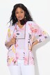 Gebreid vest, bloemen, zonder sluiting, lange mouwen