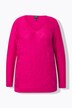 Pull, motif jacquard. Col V et manches longues