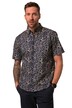 Košile JP1880, krátké rukávy, plošný potisk, límeček s knoflíky, Modern střih, do 8XL