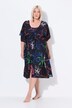 Kaftan, strandmotief, V-hals, korte mouw