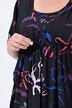 Kaftan, strandmotief, V-hals, korte mouw