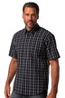 Kostkovaná košile JP1880, krátké rukávy, seersucker, límeček s knoflíky, Modern střih, do 8XL