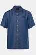 Chemise en jean JP 1880, manches courtes et col cubain, coupe Cuba-Fit « flottante » - jusqu'au 8 XL
