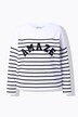 Genser, oversized, bretonsk stripe, statement