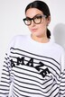 Genser, oversized, bretonsk stripe, statement