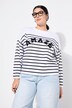 Genser, oversized, bretonsk stripe, statement