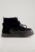 Leren snowboots, nappaleer, imitatiebont, wijdte H
