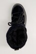 Leren snowboots, nappaleer, imitatiebont, wijdte H