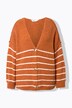 Rozepínací svetr, oversize, bretonské pruhy, dlouhé rukávy