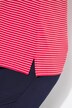 Striped Short Sleeve Polo Collar Tee