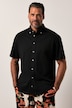 Chemise en jersey seersucker JP 1880, manches courtes et col à pointes boutonnées, coupe Modern Fit - jusqu'au 8 XL