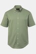Chemise en jersey seersucker JP 1880, manches courtes et col à pointes boutonnées, coupe Modern Fit - jusqu'au 8 XL