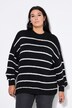 Svetr, oversize, pruhy