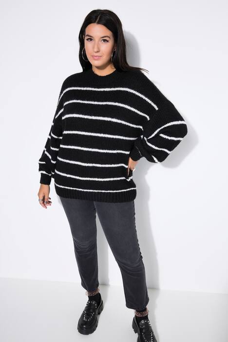Trui, oversized, strepen