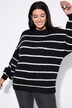 Svetr, oversize, pruhy