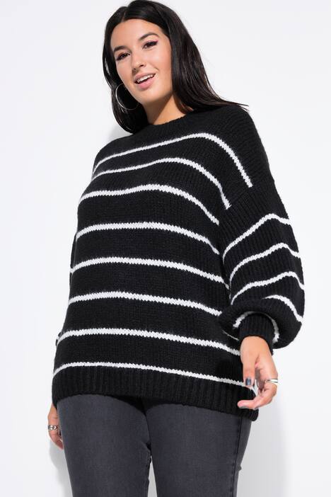 Trui, oversized, strepen