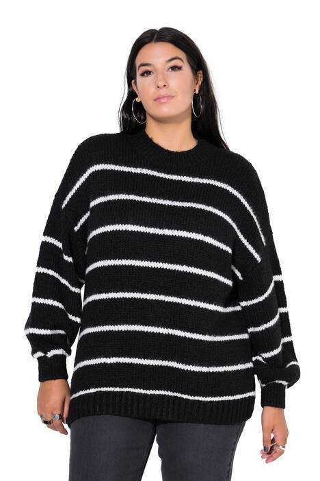Svetr, oversize, pruhy