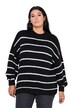 Svetr, oversize, pruhy