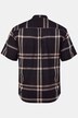 Hemd, Halbarm, Leinenmix, Karo, Stehkragen, Modern Fit, bis 8 XL
