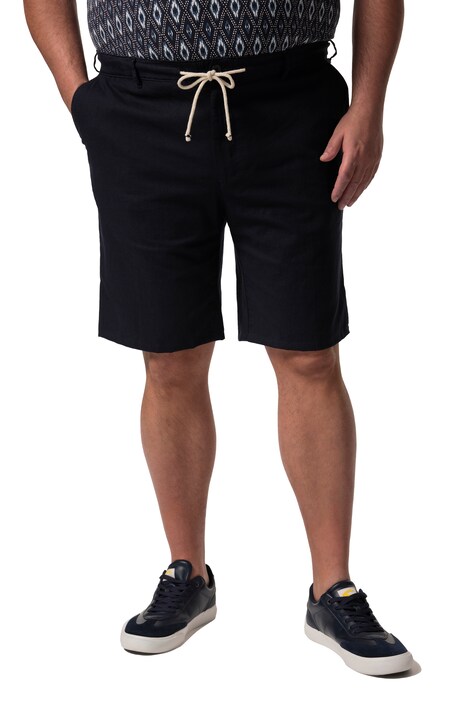 Bermudy Men+, lněná směs, Relax střih, elastický pas, do 72