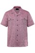 Košile JP1880, lněná směs, krátké rukávy kapsy s klopou, Cuba límeček, do 8XL