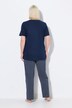 Pyjama, strepen, V-hals, halve mouwen