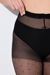Collant transparent, motif à pois