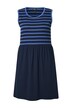 Šaty, žebrovaný žerzej, A střih, kulatý výstřih, bez rukávů